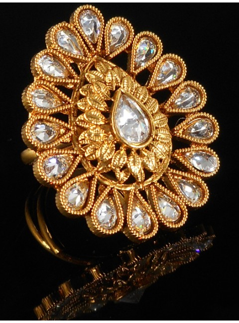 Designer Polki Finger Ring